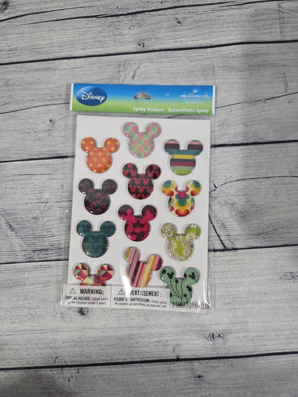 Disney Mickey Mouse Epoxy Sticker Sheets